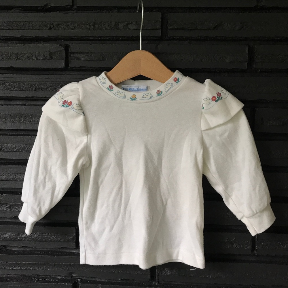 Vintage OshKosh 12M Baby Girl’s Bunny Shirt